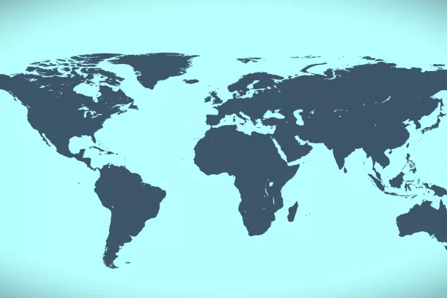 Illustration of the world map.