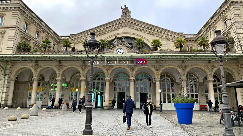 A train station in Paris. Photo. 