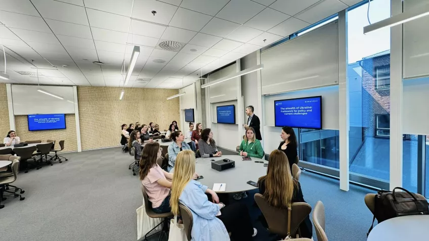 Presentation in the new learning environments at Forum Medicum, the Faculty of Medicine’s new building.